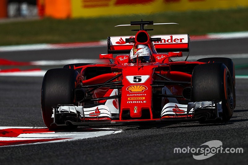 F1: Ferrari-Pilot Vettel am Barcelona-Freitag