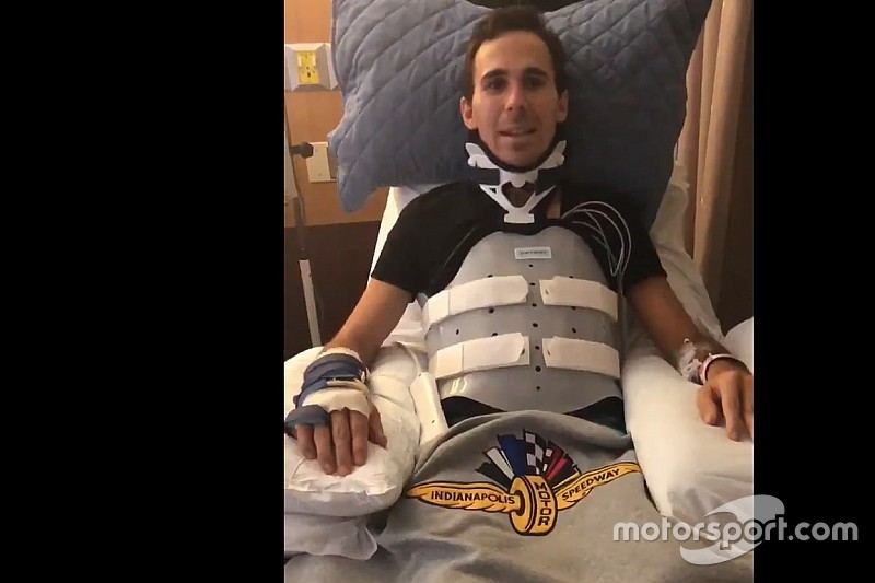 Robert Wickens sigue con su recuperación de muy buen humor