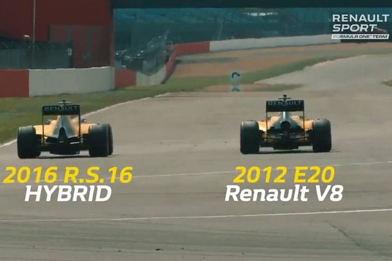VIDEO: Renault hizo una carrera entre su F1 actual y el de 2012