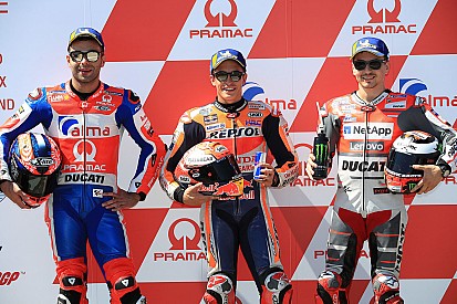 De startopstelling voor de MotoGP Grand Prix van Duitsland
