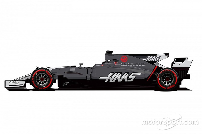 Haas muda pintura para melhor visibilidade de números