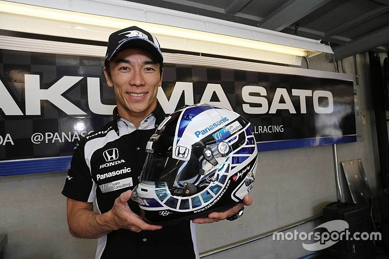 佐藤琢磨、今週開催インディGPで特別ヘルメット使用「最高の走りを」