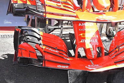 Ferrari: ecco la nuova ala anteriore sulla SF71H che è basata anche su vecchie soluzioni