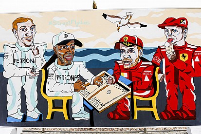 GALERÍA: el arte urbano de la F1 en Bakú