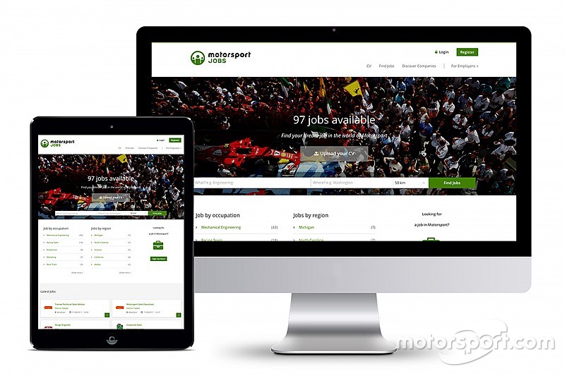 Motorsport Network lanceert vacaturesite Motorsportjobs.com