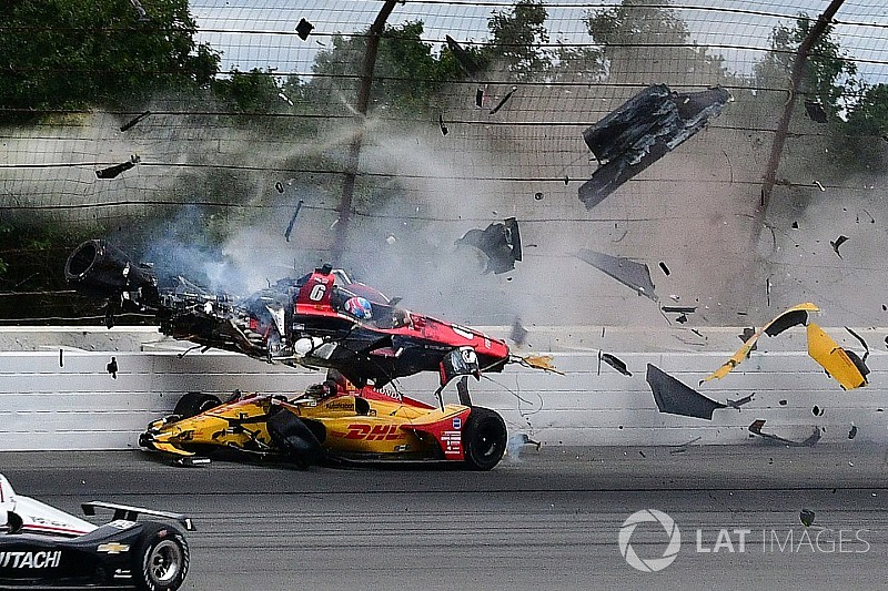 Wickens airlifted to hospital after vicious shunt at Pocono
