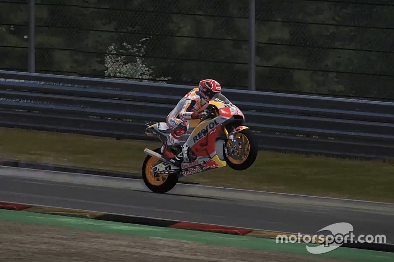Komparasi pole kedelapan Marquez dengan video game MotoGP 17