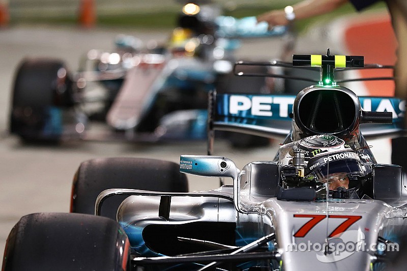 【F1】初ポールのボッタスを警戒するハミルトン「気が抜けない相手だ」