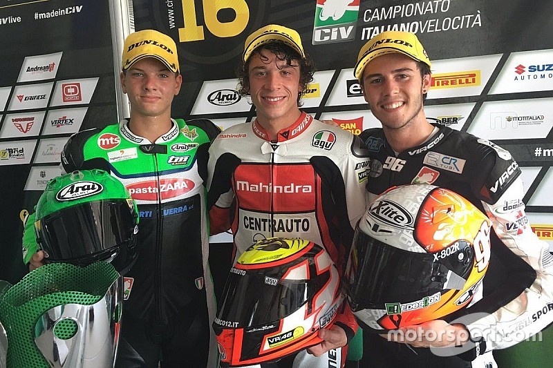 Bezzecchi centra la doppietta a Misano mentre Ieraci è il nuovo leader