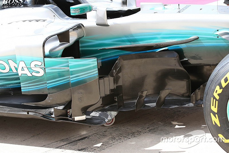 Mercedes: ora c'è una... torre sul marciapiede del bargeboard
