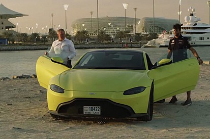 Video: Daniel Ricciardo bestuurt de nieuwe Aston Martin Vantage
