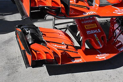 Ferrari: c'è un'ala anteriore completamente nuova sulla SF71H