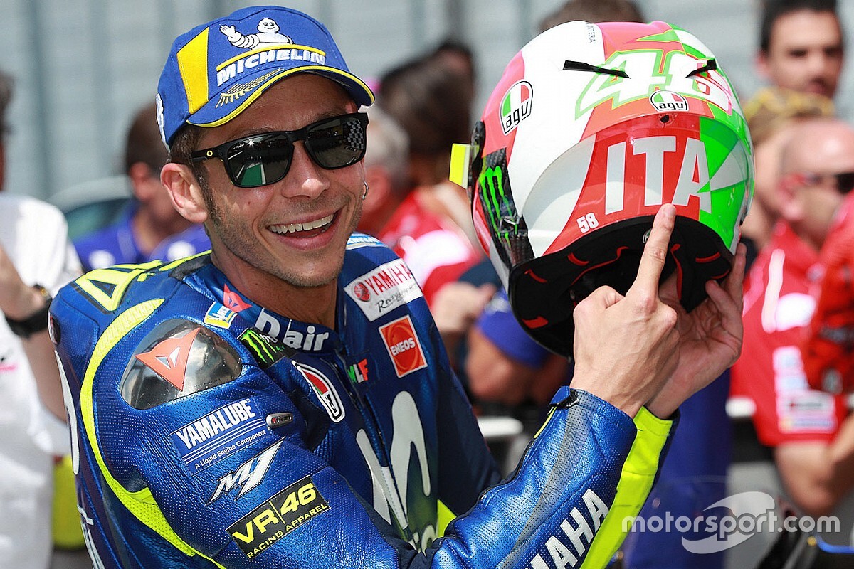 Forza Italia! Der Mugello-Helm von Valentino Rossi