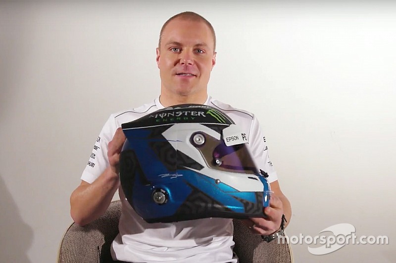 Le nouveau casque de Bottas sous toutes les coutures