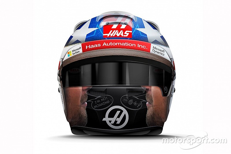 F1-Fahrer in Austin mit Helmdesign-Hommage an Nicky Hayden