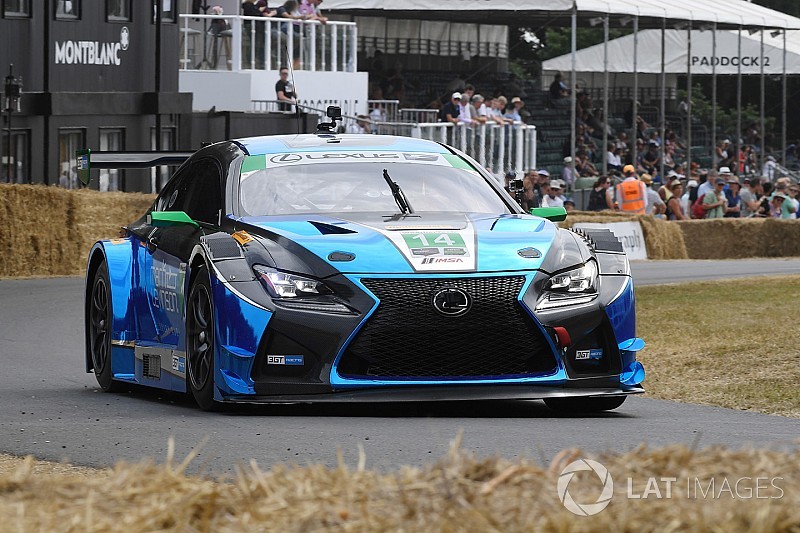Pruett escapes Lexus fire at Goodwood