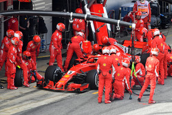 Sebastian Vettel, Ferrari SF71H pit stop