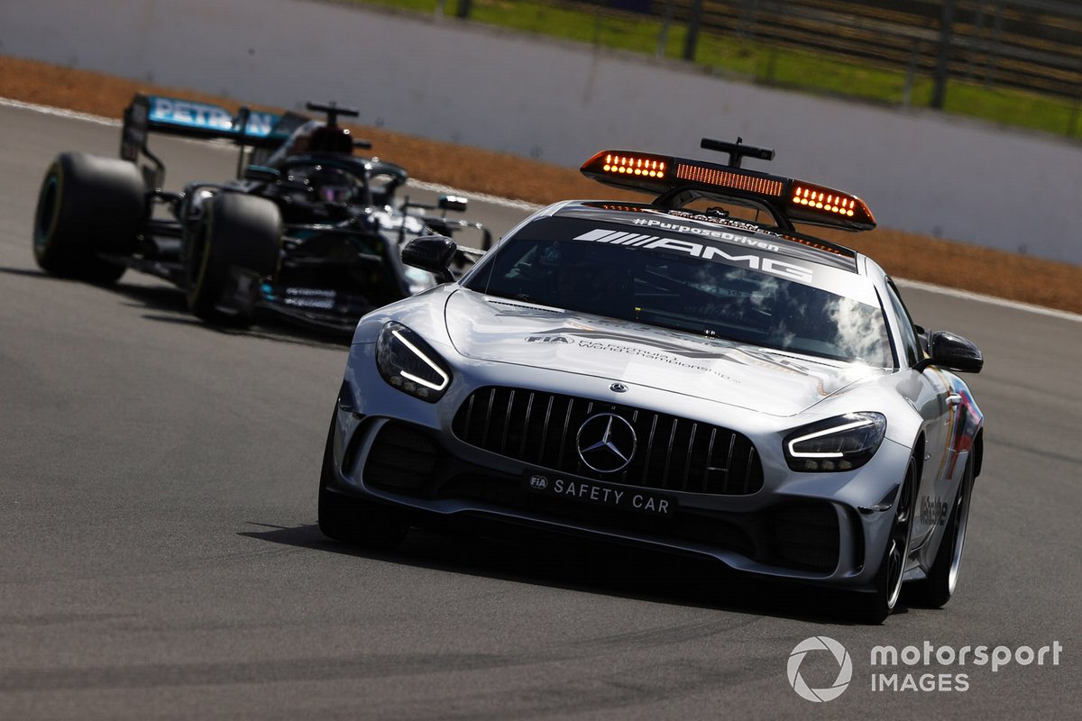 The Mercedes safety car Lewis Hamilton, Mercedes F1 W11