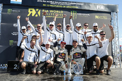 Kampioenen 2016 EKS RX met Toomas Heikkinen, EKS RX en Mattias Ekström, EKS RX