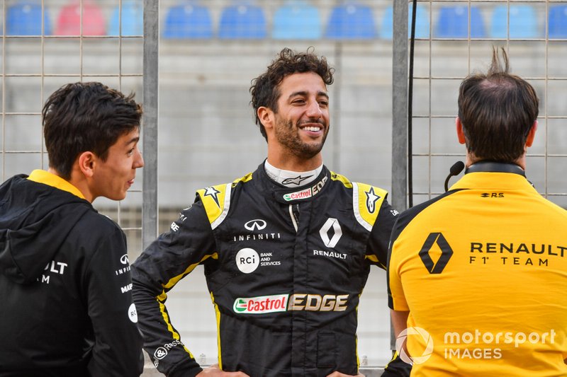 Daniel Ricciardo, Renault F1 Team et Jack Aitken, Renault F1 Team