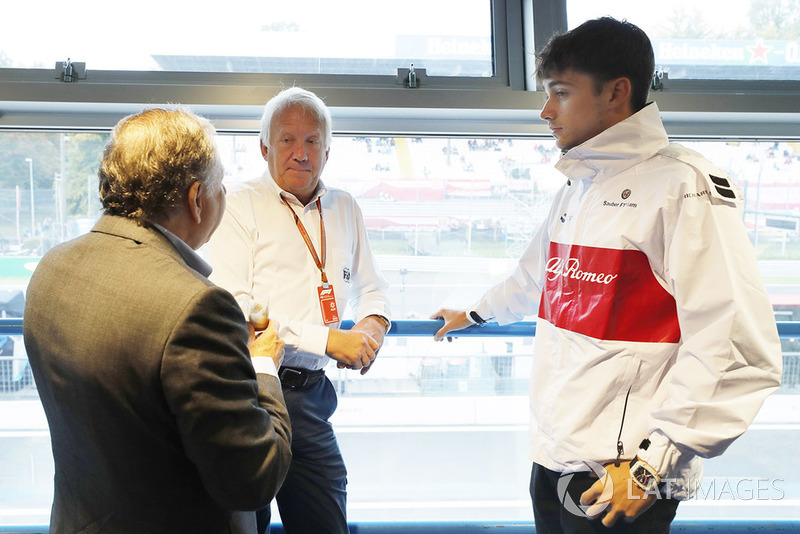 Jean Todt, Presiden FIA, Charlie Whiting, FIA, Charles Leclerc, Sauber F1 Team