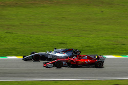 Sebastian Vettel, Ferrari SF70H and Felipe Massa, Williams FW40