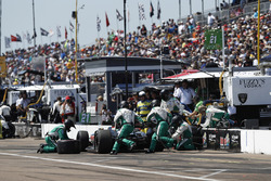 Spencer Pigot, Ed Carpenter Racing Chevrolet, pitstop