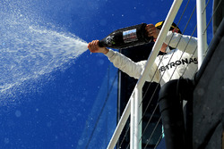Podium: second place Valtteri Bottas
