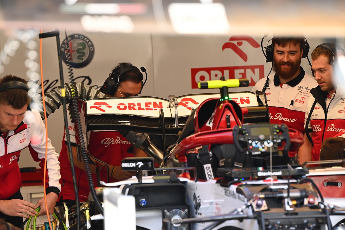 Alfa Romeo Racing C39 achterkant detail