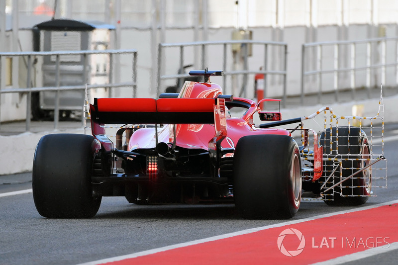 Sebastian Vettel, Ferrari SF71H with aero sensor