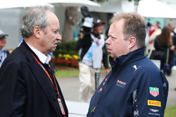 Jerome Stoll, Renault Sport F1, Präsident, mit Andy Palmer, Aston Martin, Geschäftsführer