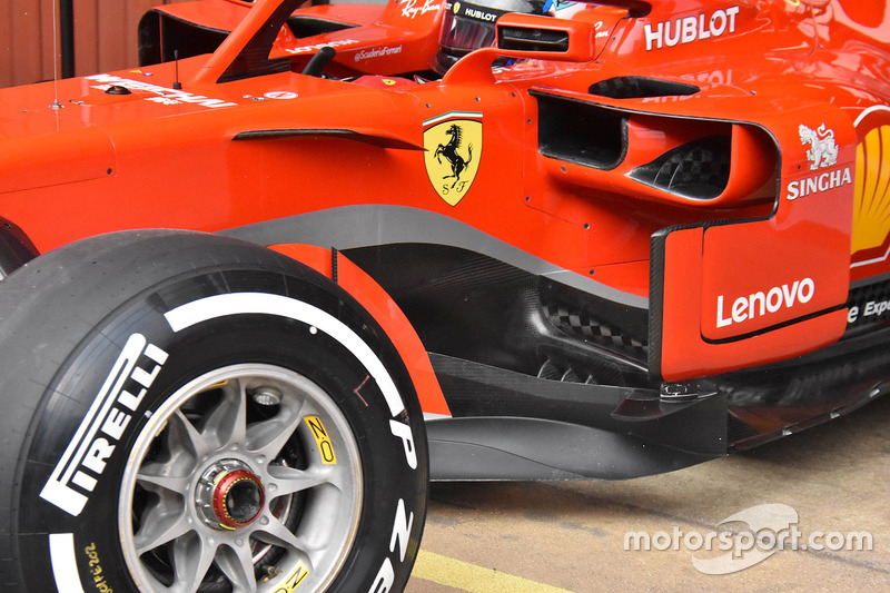 Ferrari SF71H, вид сбоку
