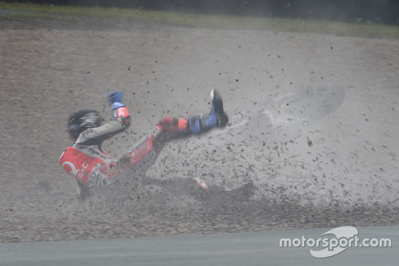 Sturz: Scott Redding, Pramac Racing