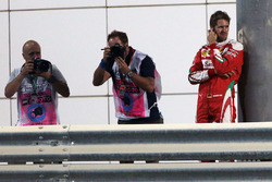 Sebastian Vettel, Ferrari stopped in the second practice session