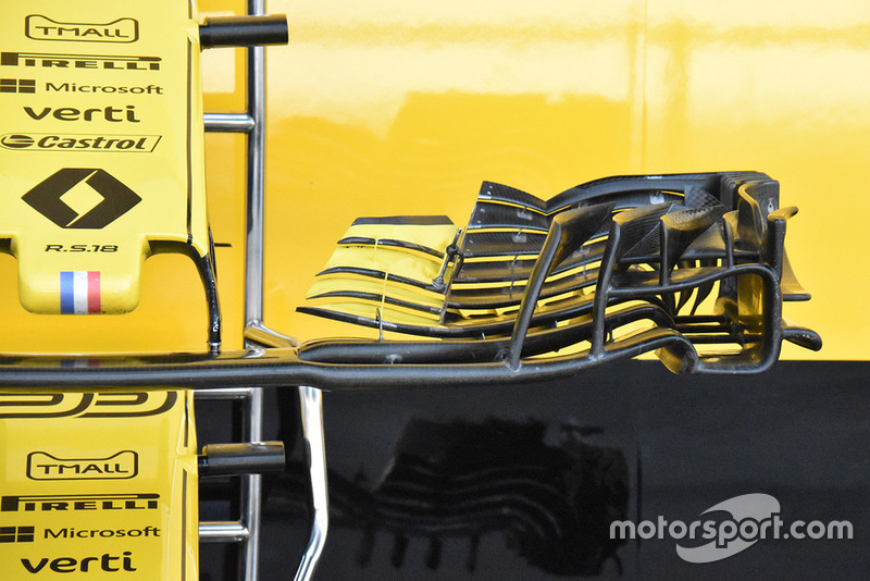 Renault F1, első szárny, részlet