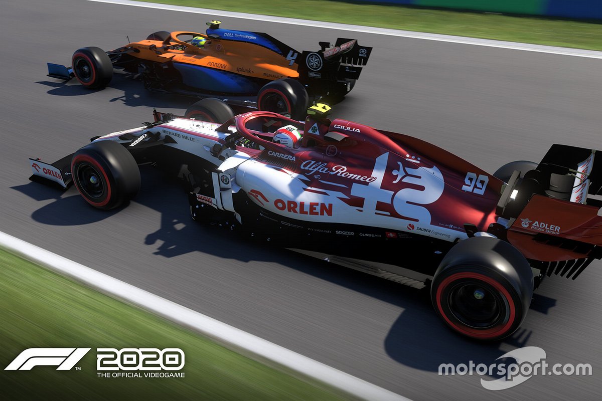 Hasil tangkapan layar gim F1 2020