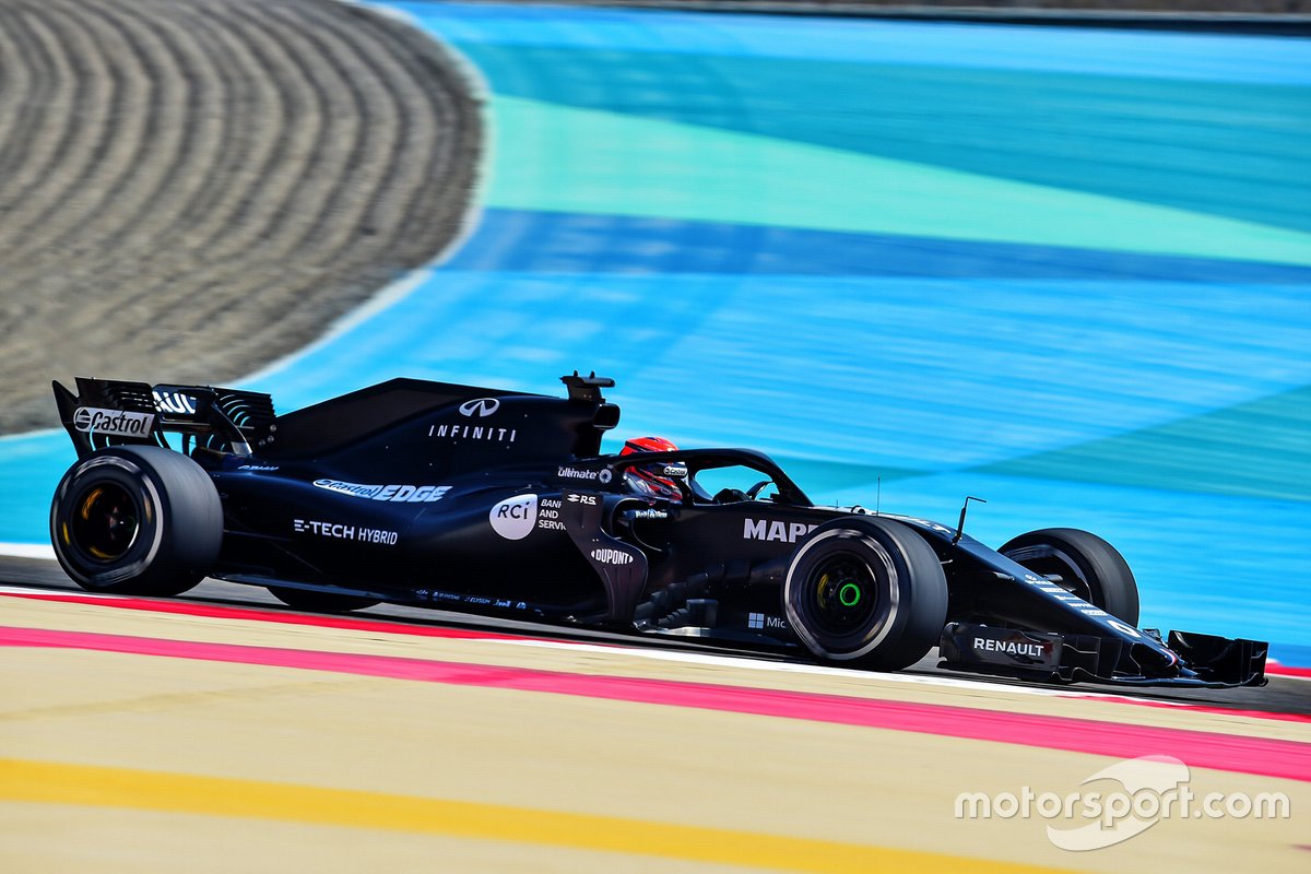 Pembalap Alpine Academy yang musim ini masih turun di FIA Formula 2, Christian Lundgaard, saat menguji sasis Renault F1 Team RS18 pada akhir tahun lalu.