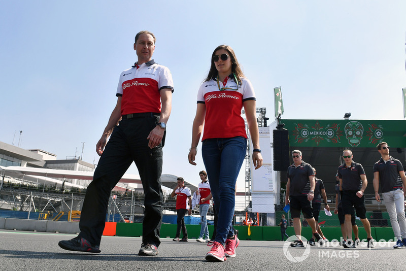 Tatiana Calderon, Sauber tesztversenyző, pályabejárás