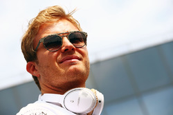 Nico Rosberg, Mercedes AMG F1 tijdens de rijdersparade