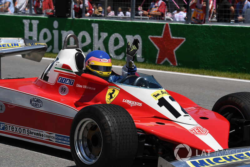 Jacques Villeneuve, pilota el Ferrari 312 T3 con el que su padre ganó el GP de Canadá de 1978