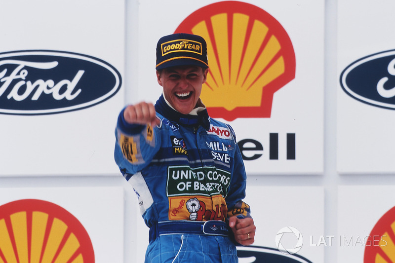 Podyum: Yarış galibi Michael Schumacher, Benetton