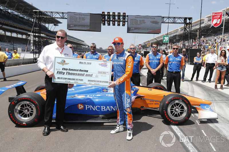 Scott Dixon, Chip Ganassi Racing Honda, Pit Stop yarışması galibi
