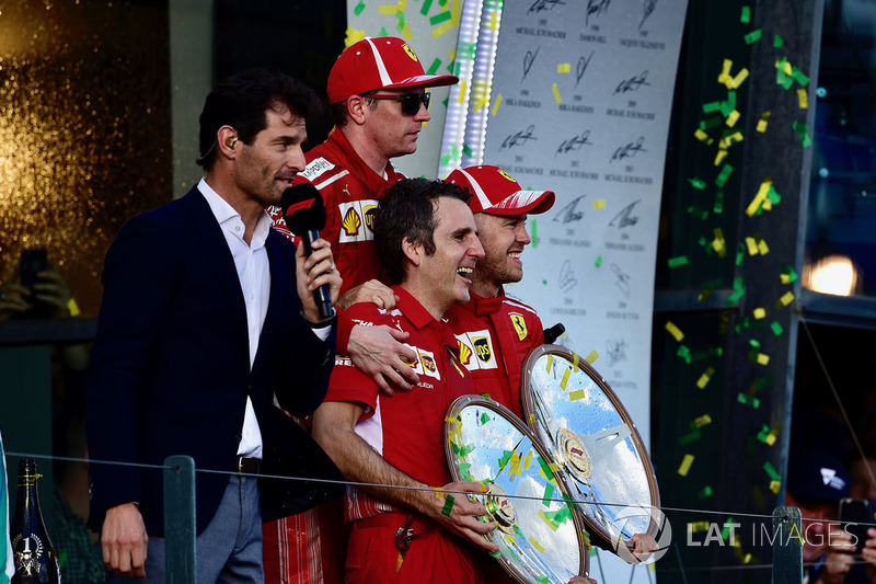 Sebastian Vettel, Ferrari ve Kimi Raikkonen, Ferrari, Mark Webber