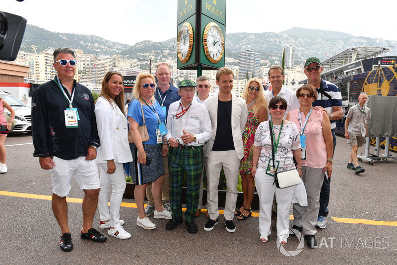 Jackie Stewart y Nico Rosberg, embajador de Mercedes-Benz