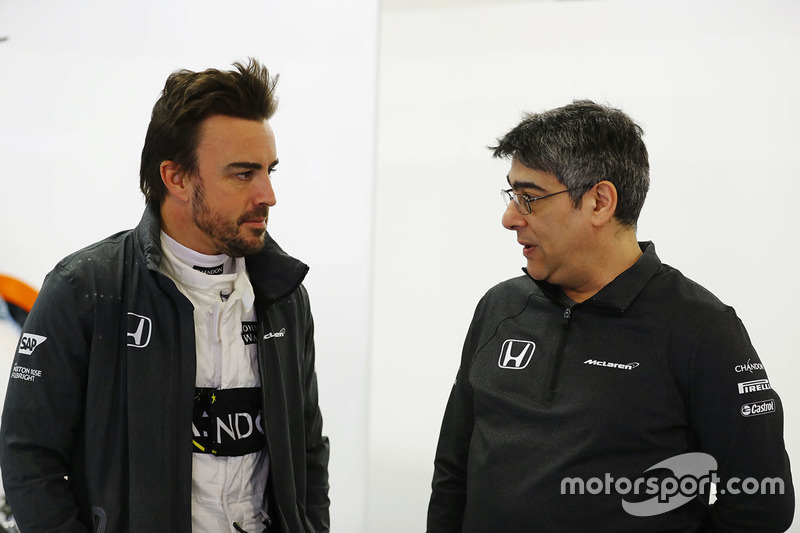 Fernando Alonso, McLaren en Peter Prodromou, McLaren Chief Engineer
