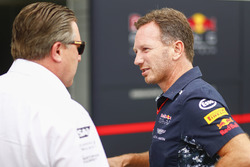 Zak Brown, Direktör, McLaren Technology Group, Christian Horner, Takım Patronu, Red Bull Racing