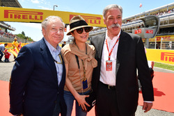 Jean Todt, FIA President and wife Michelle Yeoh, Chase Carey, Chief Executive Officer and Executive Chairman of the Formula One Group