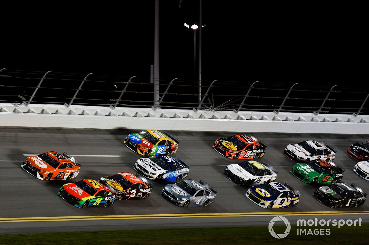 William Byron, Hendrick Motorsports, Chevrolet Camaro Axalta Bubba Wallace, 23XI Racing, Toyota Camry Austin Dillon, Richard Childress Racing, Chevrolet Camaro \c28\ David Ragan, Front Row Motorsports, Ford Mustang Kevin Harvick, Stewart-Haas Racing, Ford Mustang Busch Light #TheCrew