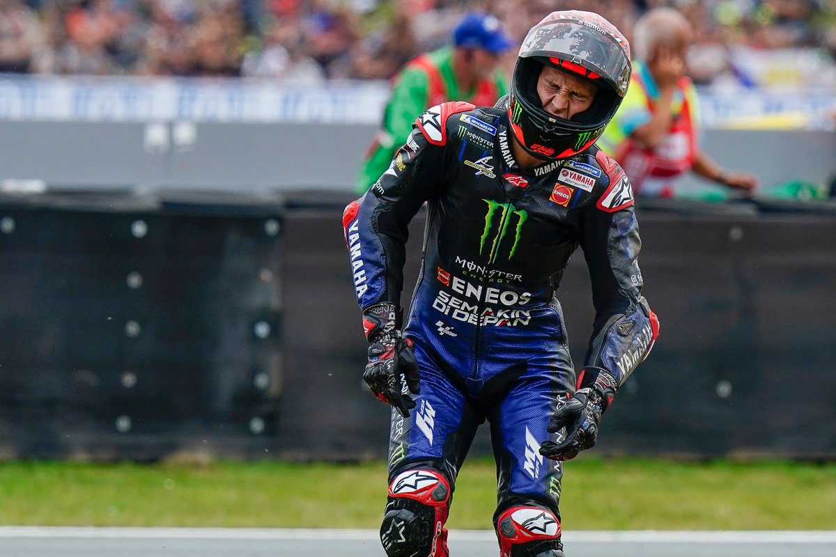 Fabio Quartararo souffrait de l'épaule gauche après sa deuxième chute