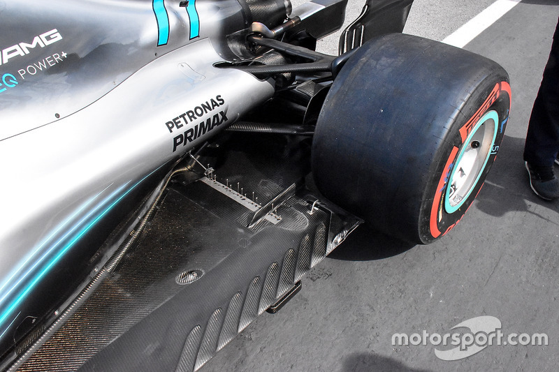 Detalles de los sensores del Mercedes AMG F1 W09
